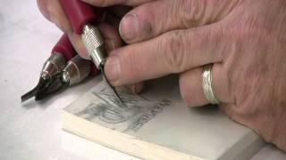 Preparing and Carving a Lino Block  Printmaking with Keith Moreau [upl. by Sokairyk]