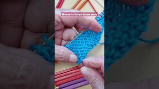 Weaving In Loose Ends knitting [upl. by Ahel]