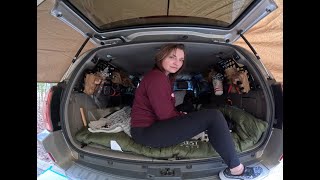 Solo female car camping4RunnerAnnoying neighbors [upl. by Thane]