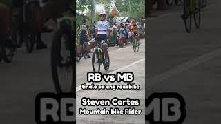 Mountain Bike vs Road Bike  MB winner Steven lakas mo [upl. by Ezra]