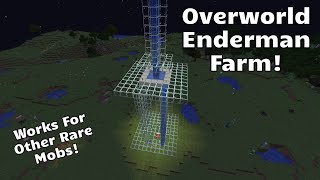 How to Find Enderman in The Overworld Overworld Enderman Farm [upl. by Anne]