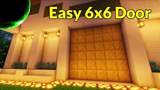 Easy 6x6 Redstone Door Java Edition 121 and Down  Minecraft Redstone Engineering Tutorial [upl. by Katlaps]