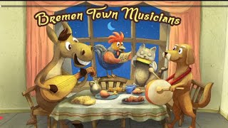 Town Musicians of Bremen in English Cartoon Story cartoon [upl. by Mot349]