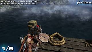 God of War All Artifacts in Veithurgard Region Horns of Veithurgard [upl. by Alexi]