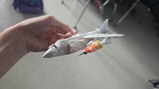 Papercraft McDonnell Douglas AV8A Harrier Tutorial [upl. by Mela397]