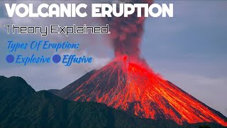 Volcanic Eruption  Types Of Eruption Explosive And Effusive  Theory Explained [upl. by Savadove]