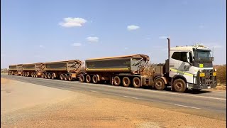 Road Trains and Trucks in Outback Australia [upl. by Illac]