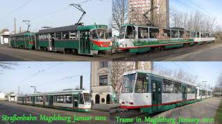 Straßenbahn Magdeburg Januar 2012 1080p [upl. by Sears191]