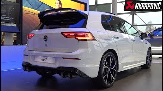 New VW Golf 8 R 2024 with Akrapovic 333hp  Startup Sound Visual Review [upl. by Oznohpla]