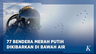 Flypass Pesawat Tempur F16 Warnai Perayaan HUT ke77 Kemerdekaan RI [upl. by Gerianna834]