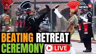 Beating Retreat Ceremony At Attari Wagah Border  Independence Day Live  Attari Border Live [upl. by Timofei]