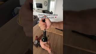 Open a wine bottle like a pro 🍷 [upl. by Ahcsat461]