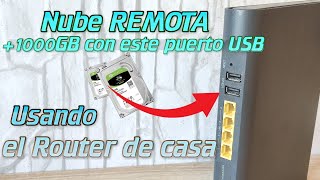 Creo una Nube REMOTA de MÁS de 1 Terabyte con el USB del ROUTER y Discos Duros Viejos  NAS SERVER [upl. by Sandro]