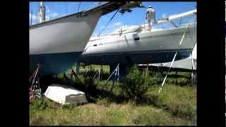 Inspection of a 1983 37 Endeavour 37B Sloop  Suenos Azules Marine Surveying and Consulting [upl. by Ayocat]