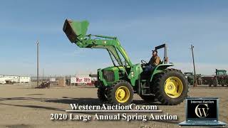 353B John Deere 6100D  98HP MFWD Tractor  With 563 Loader Attachment [upl. by Aziaf]