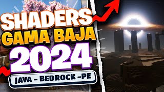 LOS 10 Mejores SHADERS para MINECRAFT 120 1204 GAMA BAJA MEDIA y ALTA SHADERS PE 12073😱 [upl. by Evol]