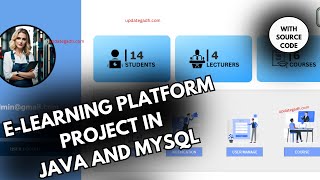 E learning Platform Project in java and MySQL [upl. by Tingley]