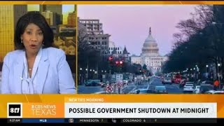 Possible government shutdown at midnight [upl. by Komara]