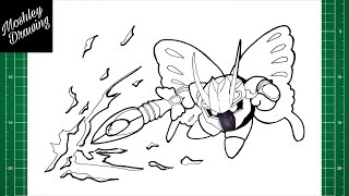 How to Draw Morpho Knight From Kirby [upl. by Spooner]