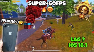 iPhone 8😍super 60fps New update test🔥 iPhone 8 PUBG test in 2024 [upl. by Waiter]