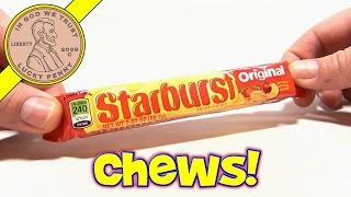 Starburst Fruit Chews Original Flavor Mars Candy  USA Candy Tasting [upl. by Amsirp138]