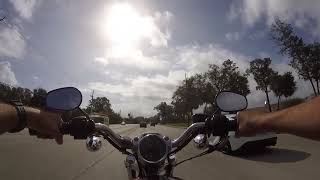 12 Pure Sound Harley Davidson Sportster Custom XL 1200cc Just Riding POV Motorcycle ASMR [upl. by Brinkema204]