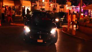 Maserati GranCabrio Start up and drive by [upl. by Allerbag88]