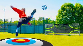 INCREDIBLE TOP CORNER BICYCLE KICK CHALLENGE 🎯🔥 [upl. by Pirri]