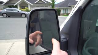 HOW TO REPLACE SIDE MIRROR INSERTS FORD TRANSIT [upl. by Yorke567]