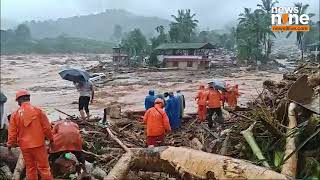 Kerala Landslide  NDRF Rescue Operation Massive Landslides in Wayanad  News9 [upl. by Pasadis98]