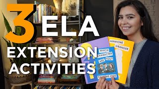 Bridging Literacy  ELA Extension Activities for Literature [upl. by Akinna]