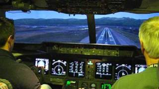 MD11 Cockpit Approach and Landing Anchorage [upl. by Weisburgh]