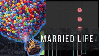 【EASY Kalimba Tutorial】 Married Life from quotUpquot [upl. by Eeralav]