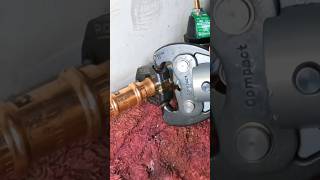 Replacing a water pressure regulator valve 💦 plumbing plumber shorts [upl. by Acirej]