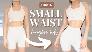 10min Hourglass Abs Workout 🔥  Smaller Waist amp Burn Belly Fat  100 RESULT [upl. by Stubstad108]