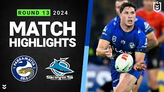 NRL 2024  Eels v Sharks  Match Highlights [upl. by Valma101]