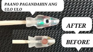 PAANO PAGANDAHIN ANG ULO ULO PANG TULINGAN OR TAMBAKOLGULYASAN  HOW TO MAKE LURE FOR TROLLING [upl. by Llyrpa]