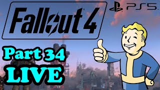 Lets Play Fallout 4 LIVE Playthrough Part 34  Fallout 4 LIVE PS5 [upl. by Ayotac]