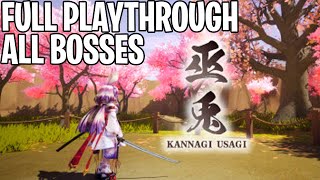 Kannagi Usagi  All Bosses  Full Playthrough Sekiro Inspred Boss Rush Game English [upl. by Marcin742]