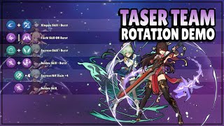 Taser Team Rotation Demo  Genshin Impact [upl. by Efal]