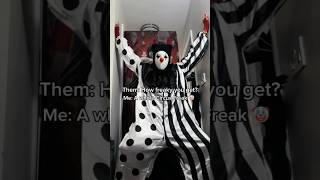 This CLOWN is NASTY clowns clown trend dance dancing [upl. by Llenrad]