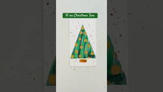 Easy 10Second Watercolor Christmas Tree Tutorial DIY Cards Gift Tags amp Ornaments diyholidaycards [upl. by Ailenroc]