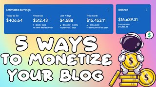 5 Blogging Passive Income Methods That WORK [upl. by Pelpel302]