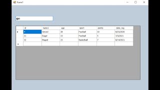 VBNet and MYSQL search data on datagridview using Textbox value by event TextChanged [upl. by Namlaz889]