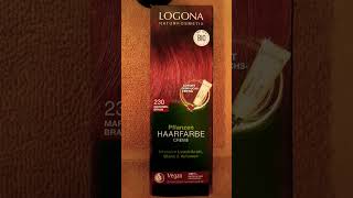 Hab mir wieder meine Haare gefärbt mit Bio Pflanzenhaarfarbe von Logona Naturkosmetik Maronenbraun [upl. by Lester635]