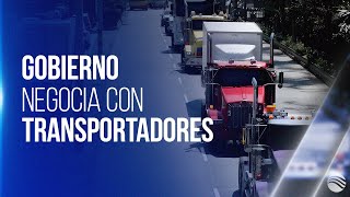 Paro camionero avances de la reunión entre el Gobierno y los transportadores [upl. by Irv95]