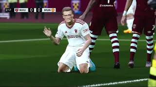 West Ham United vs Manchester United Full Video Game Simulation PES 2021 [upl. by Junieta]