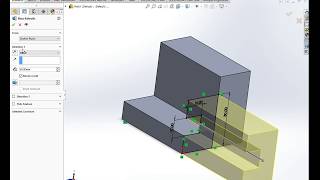 SOLIDWORKS BEGINNERS TUTORIAL 1  creating simple sketch shapes and using the extrude tool [upl. by Gwendolen]