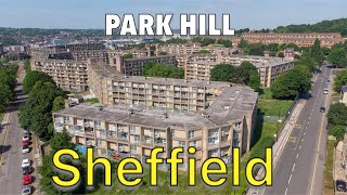 Park Hill Flats  SHEFFIELD  Listed building  URBEX  Exploration  DRONE  This Is England Set [upl. by Alamaj]