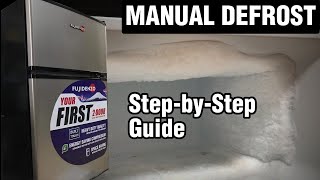 2 Door Mini Refrigerator  Manual Defrost amp Cleaning [upl. by Egerton]